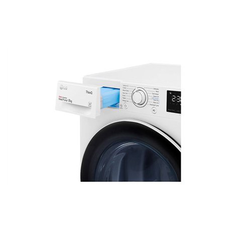 LG | RH80V3AV6N | Dryer Machine | Energy efficiency class A++ | Front loading | 8 kg | LED | Depth 69 cm | Wi-Fi | White - 5